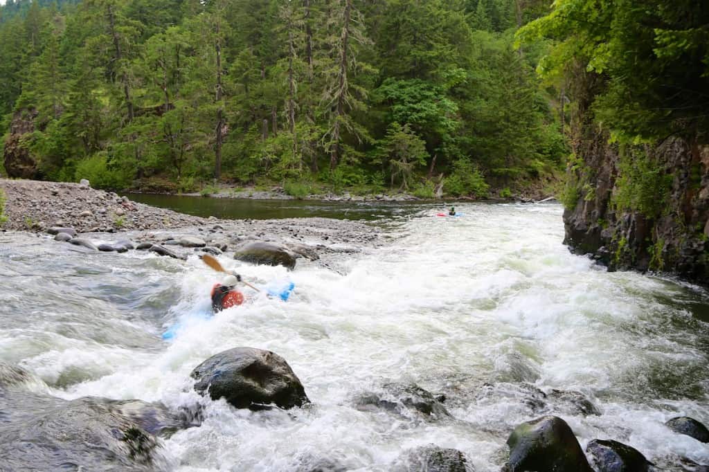 Confluence Rapid on the Hood River