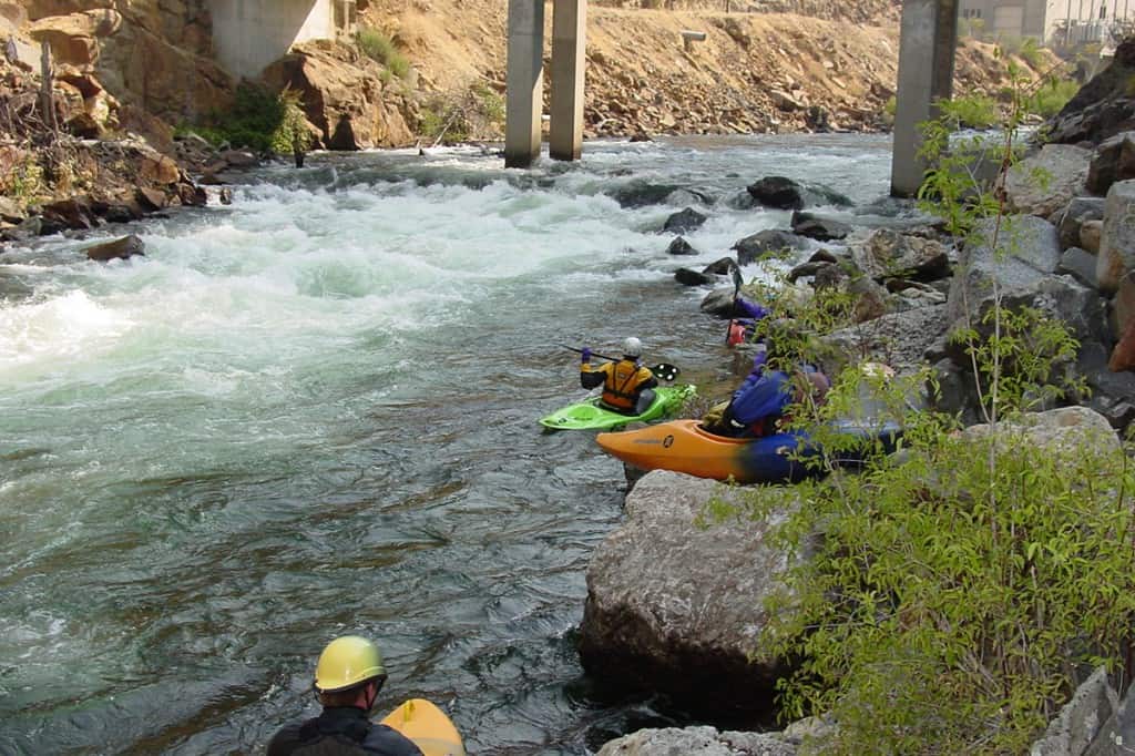 Putting in below Holm Powerhouse on Cherry Creek