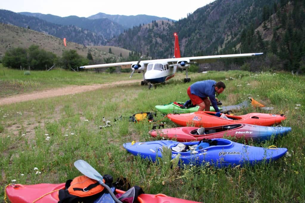 Getting ready to pack kayaks in an Islander