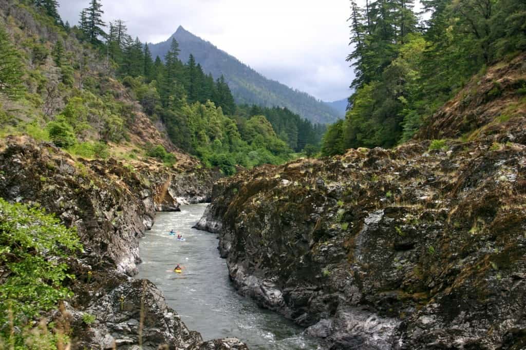 Kayakers in Mule Creek Canyon