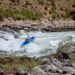 Inflatable Kayak at Tappan Falls at 3 Feet