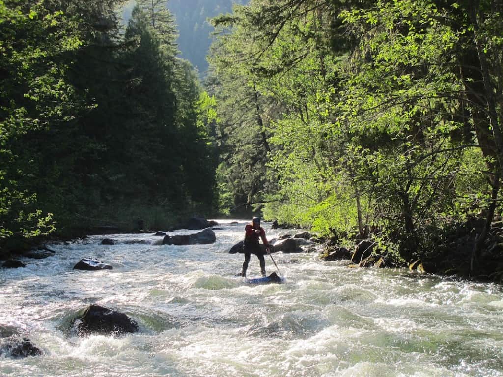 Stand Up Paddleboarding on the White River