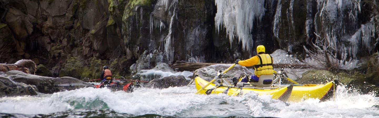 Heading into Initiation Rapid on a cold day