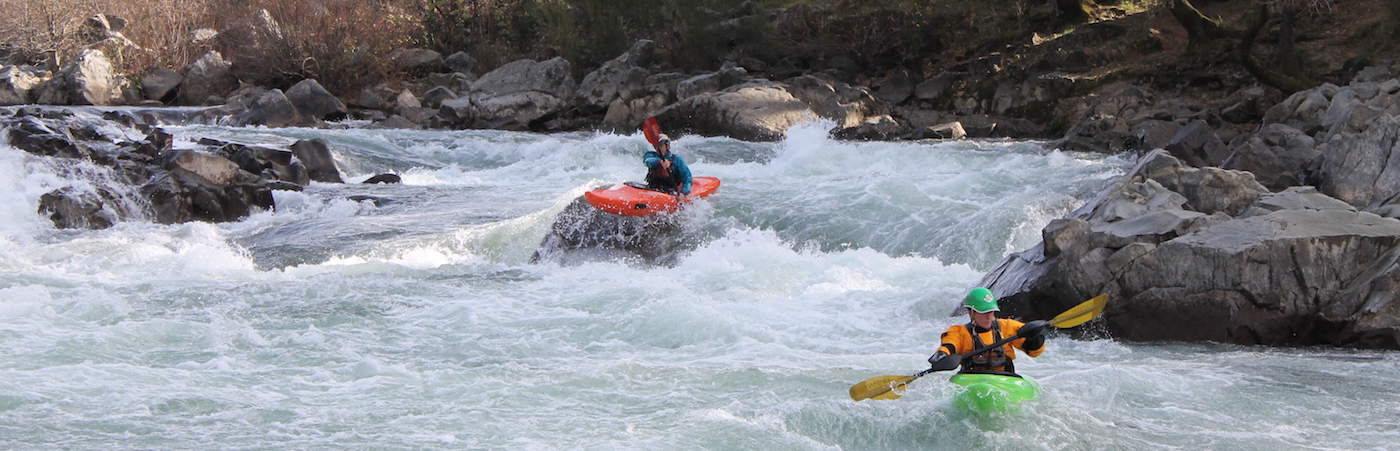 Kayaking Troublemaker Rapid – Photo by Nicko Hawkins