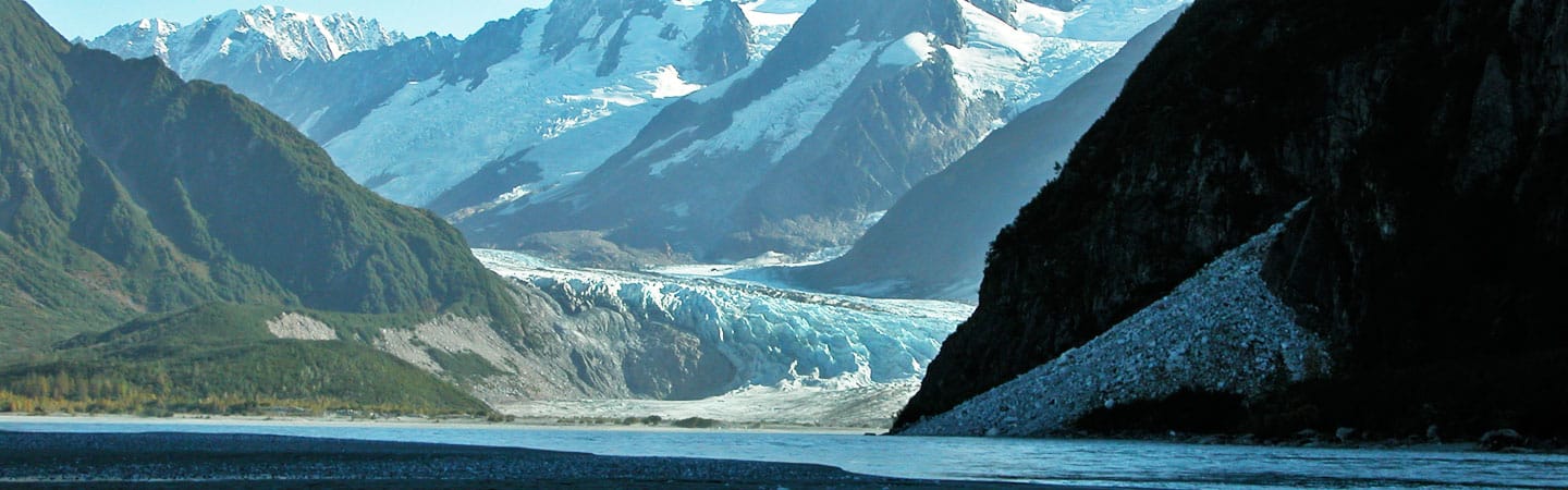 Camping at the base of the Walker Glacier is a highlight of the Alsek River