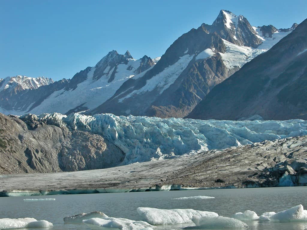 The Walker Glacier is a great place to camp and hike