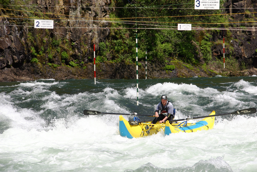 Carter Falls Rapid during the annual Upper Clackamas Whitewater Festival in May