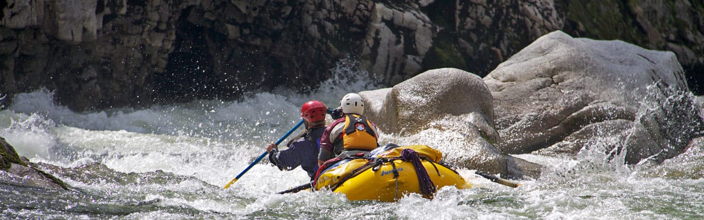 Entering the bottom drop of Fall Creek Rapid