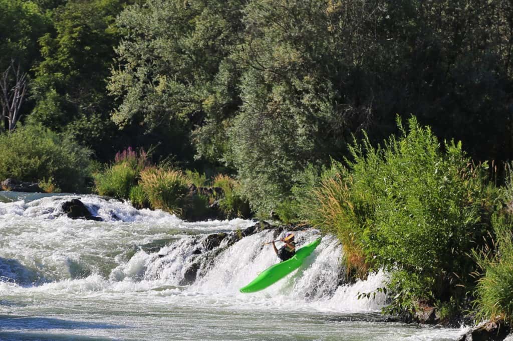 Kayaker at Ti’lomihk Falls