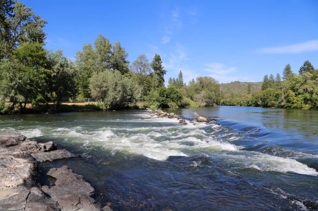 Rapid with man-made debris just above Nugget Rapid