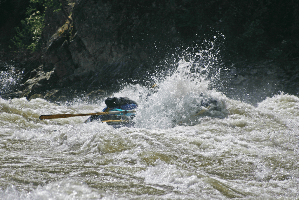 Big water at Chittam Rapid on the Salmon River
