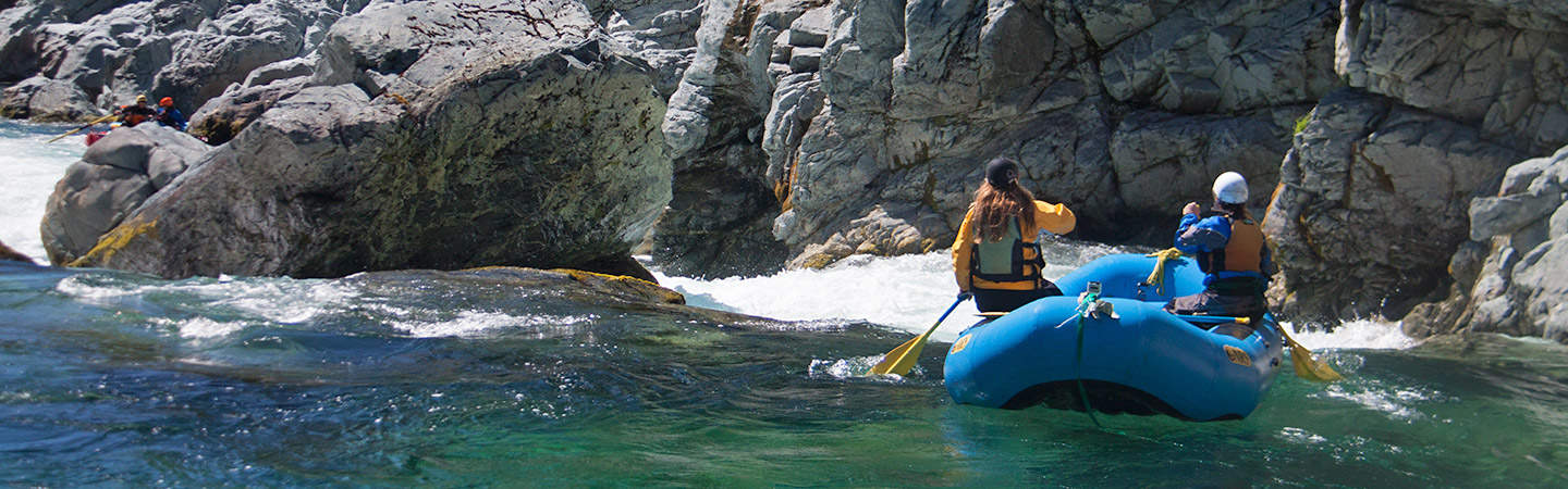 Rafting Gorge Entrance Rapid on the South Fork of the Smith River