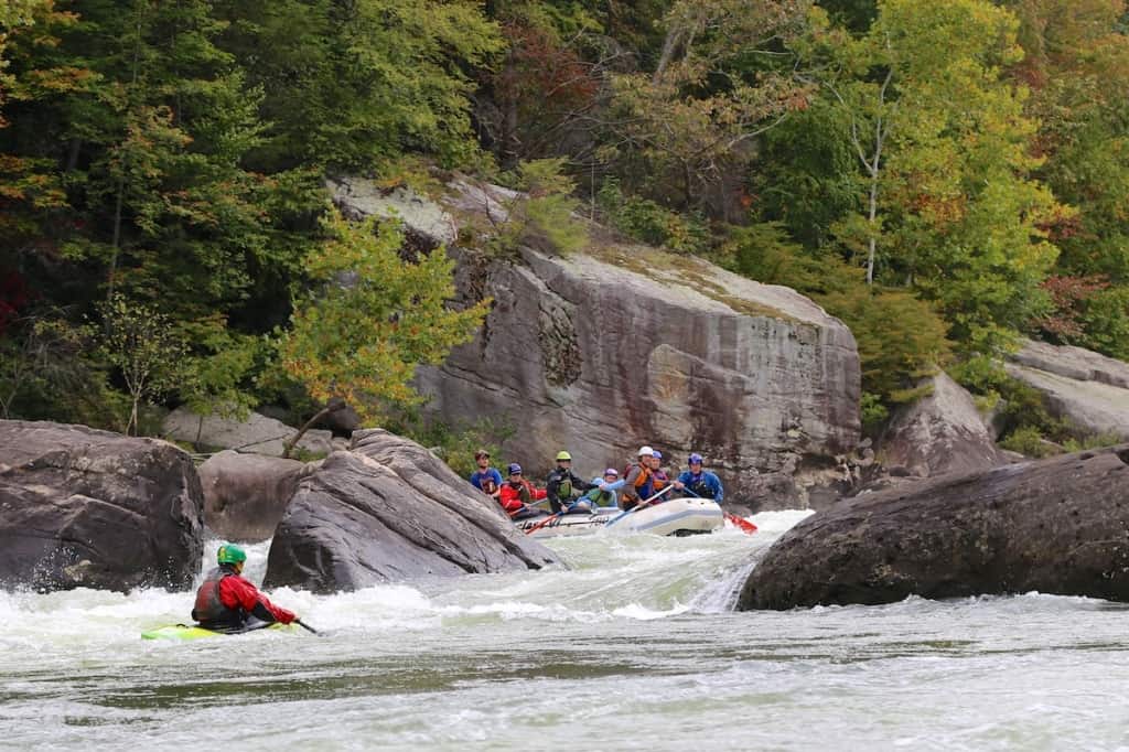 The final drop at Lost Paddle Rapid