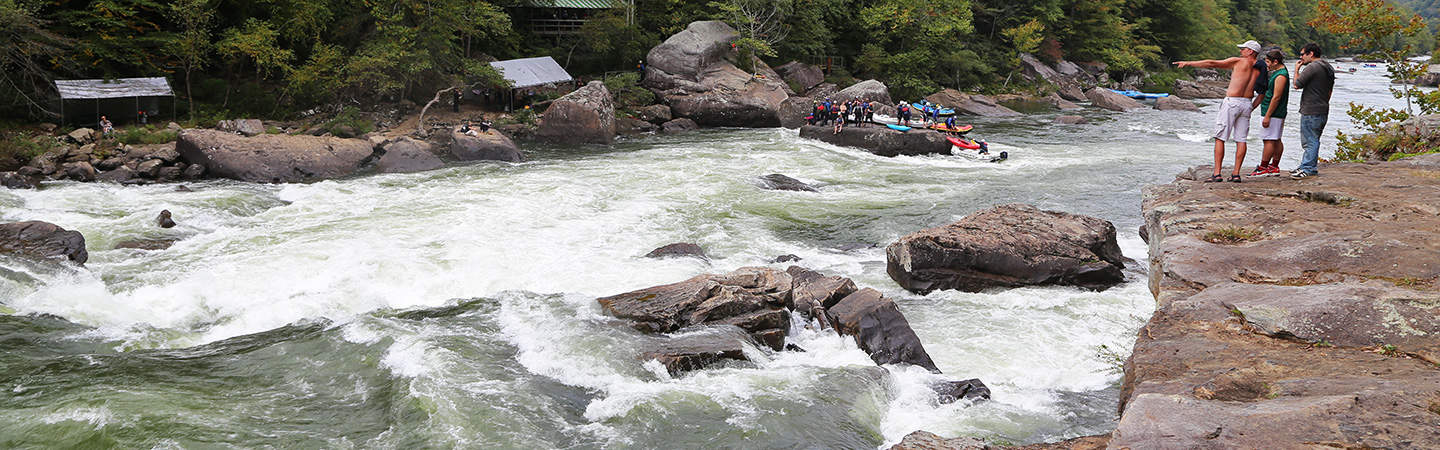 Looking down at Sweet’s Falls and Postage Due