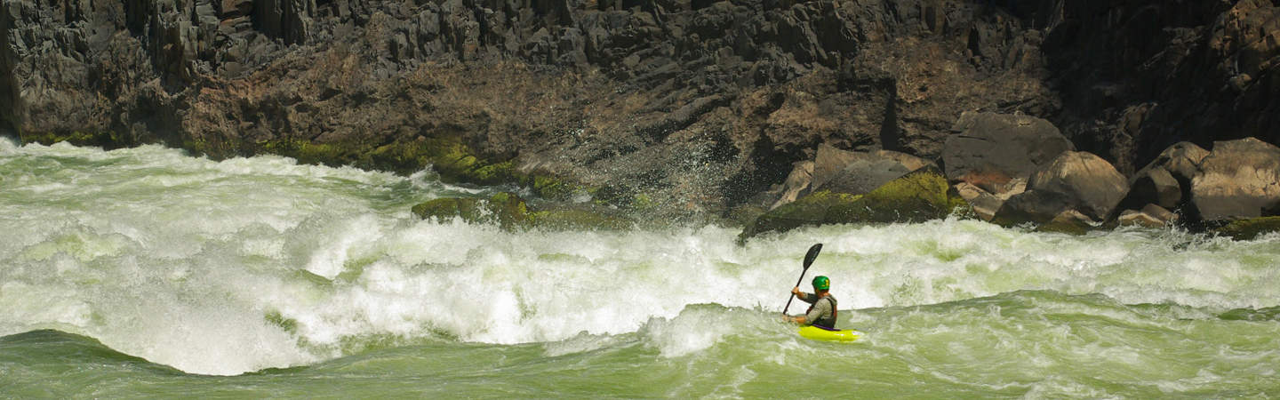 Sam Swanson running the “Minus One” Rapid on the Zambezi River