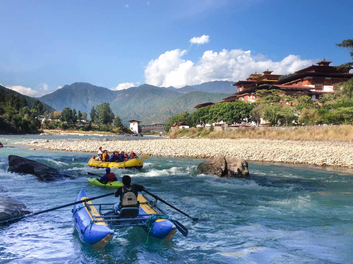 Coffee Pot Rapid on the lower Mo Chhu