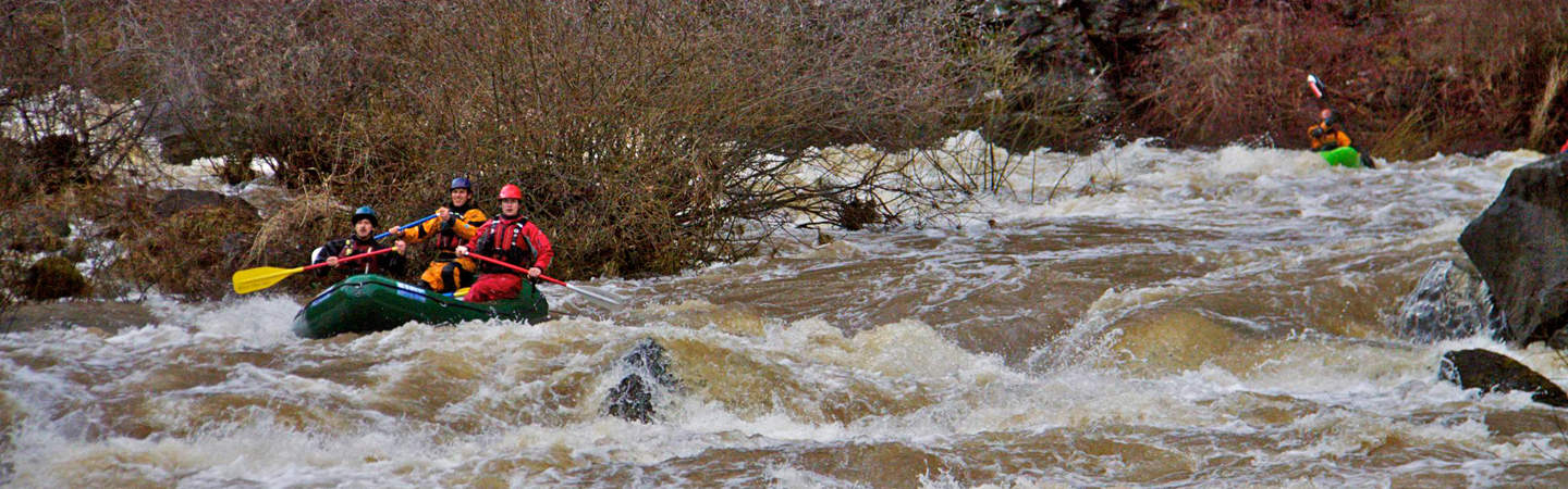 Rafting on the Little Klickitat (not recommended)