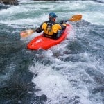 Kayaking the Hood River in my Stolhquist Descent