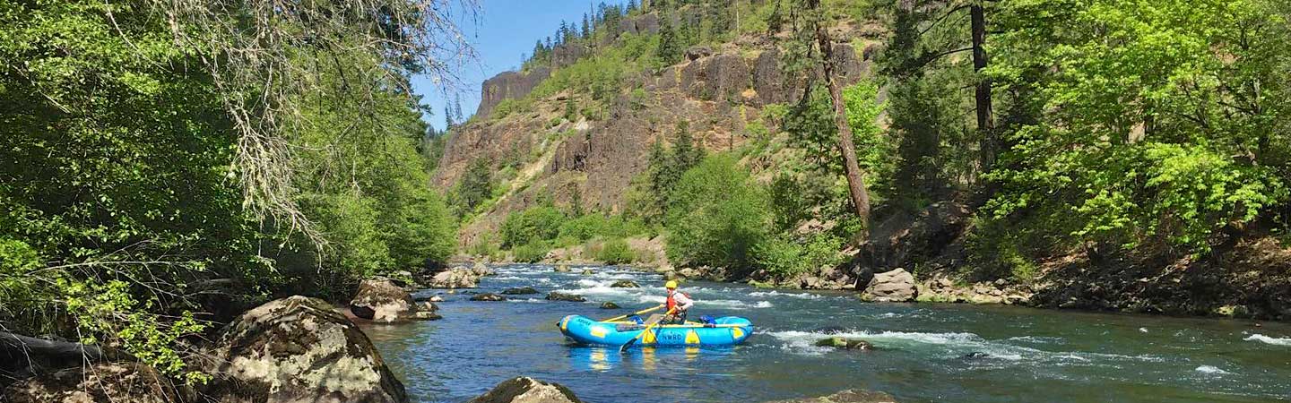 The Klickitat River between the hatchery and Leidl Campground