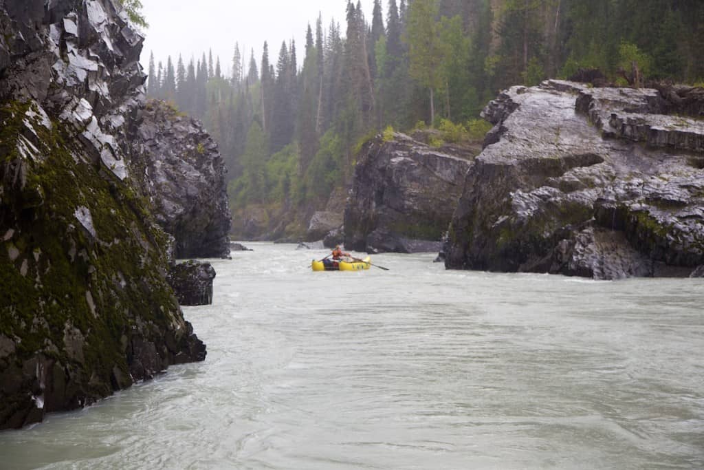 Rapids in the first canyon on the Bell Iriving River