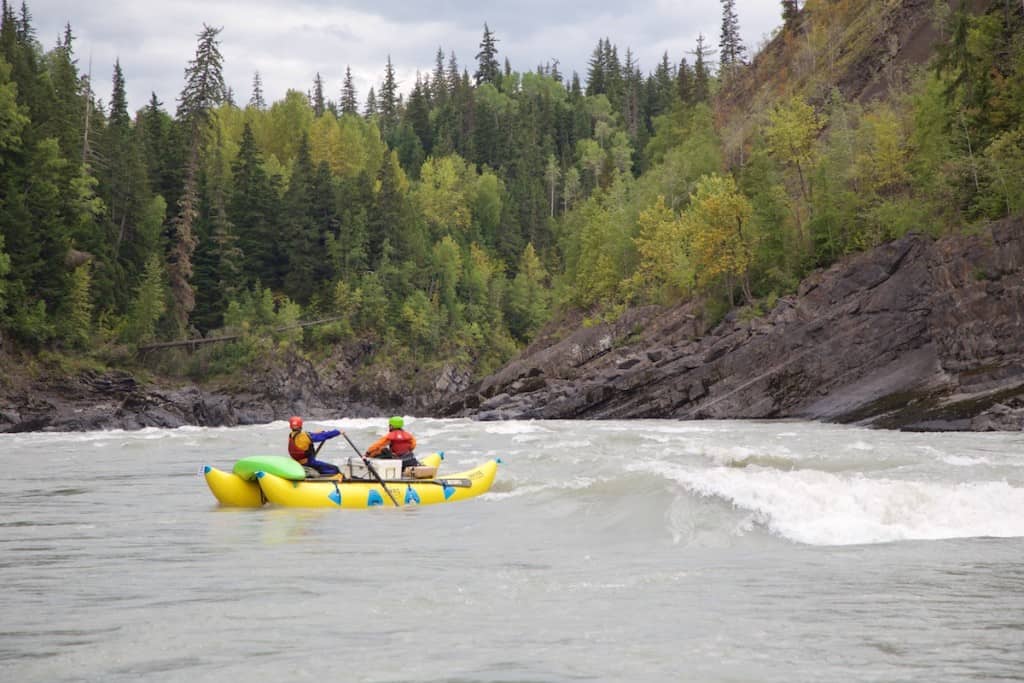 Cataraft in Moose Carcass Canyon