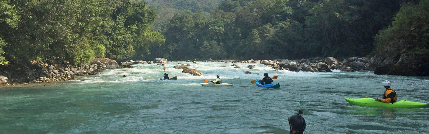 Kayaking on the Upper Pho Chhu in Bhutan