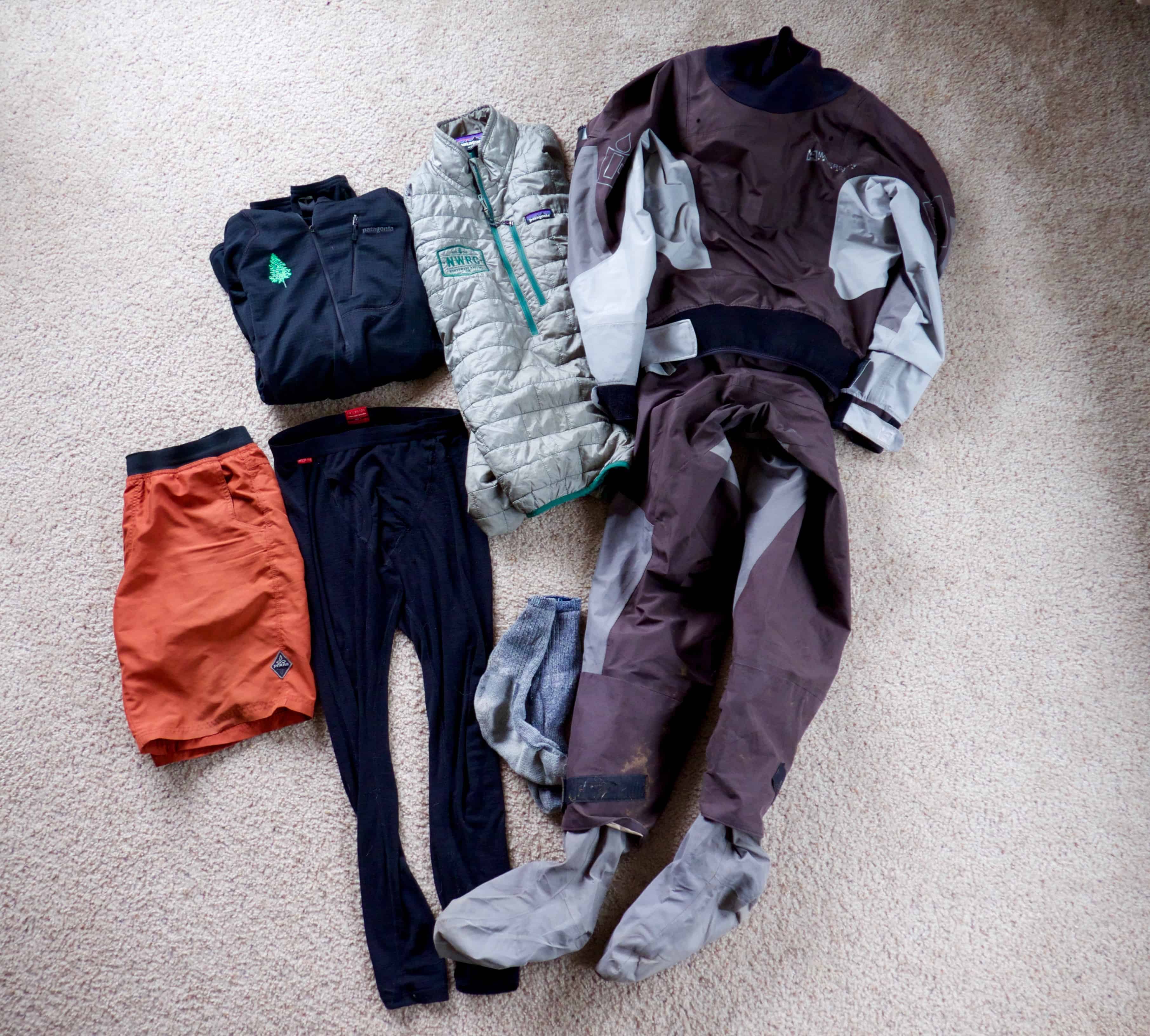 Dry suit and layers
