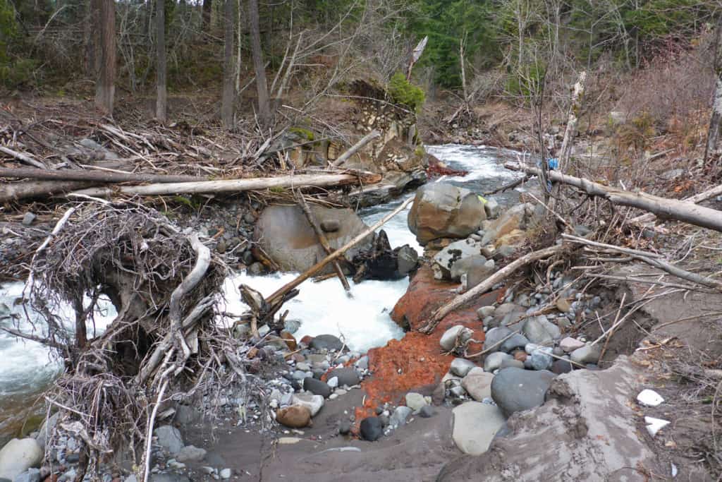 One of the particularly fun portages on the Middle Fork of the Hood River