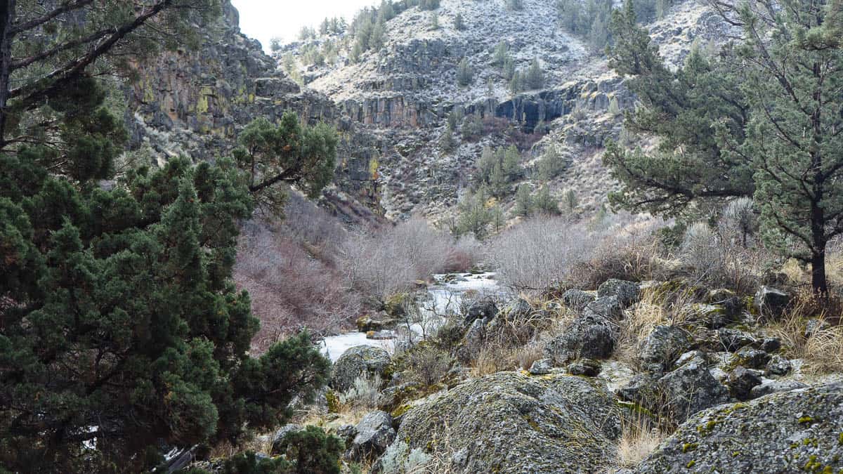 The Donner und Blitzen River at Tombstone Canyon