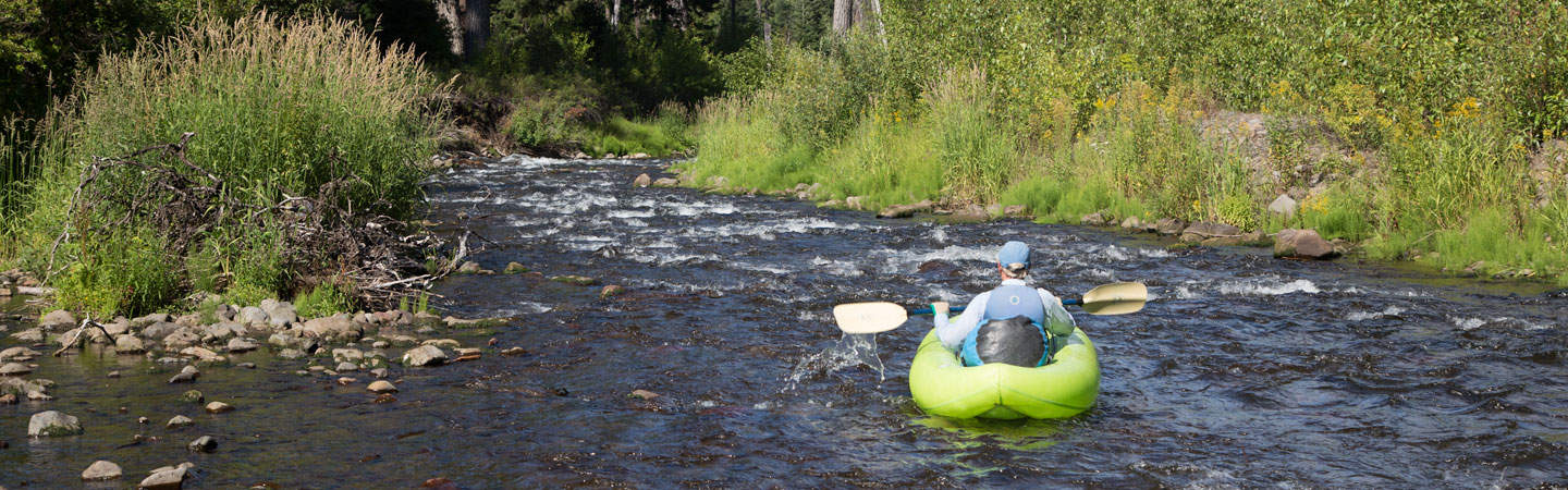 Inflatable Kayaking on the South Fork of the Wenaha River