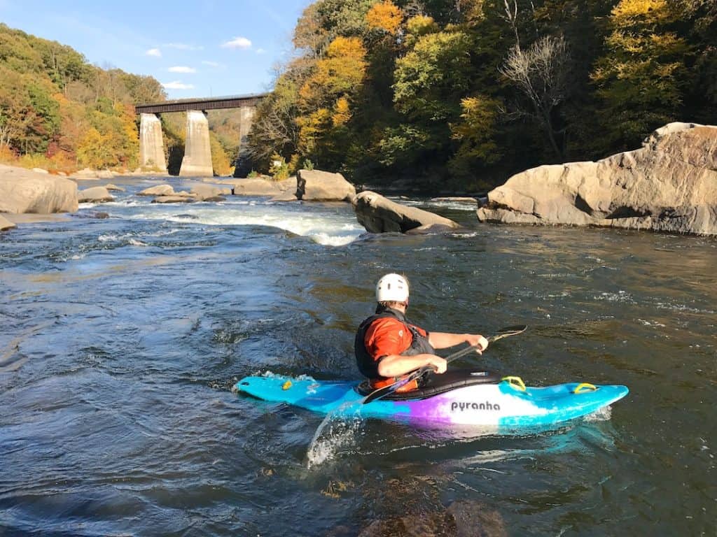 Entering Railroad Rapid on the Lower Yough