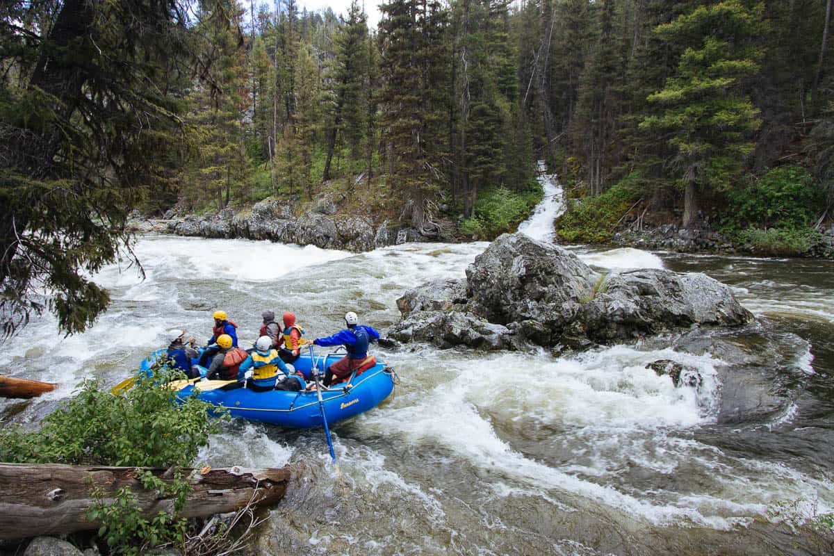 Velvet Falls on the Middle Fork of the Salmon River at 6.5 feet