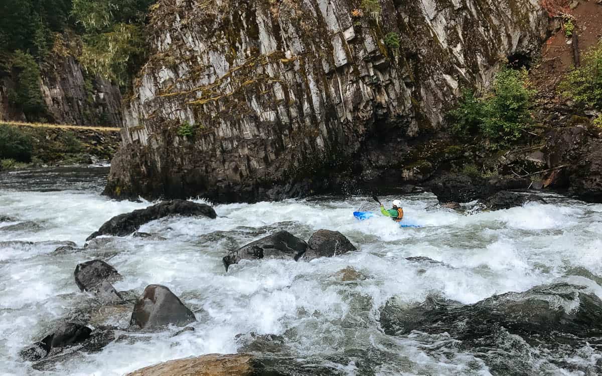 Up Against the Wall Rapid on the Collawash River