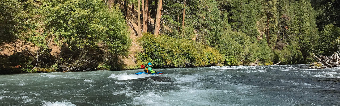 The Metolius River has continuous Class II and III whitewater