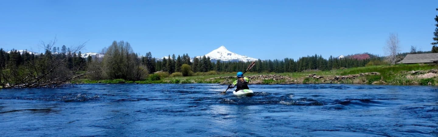Great views of Mount Jefferson from the river!