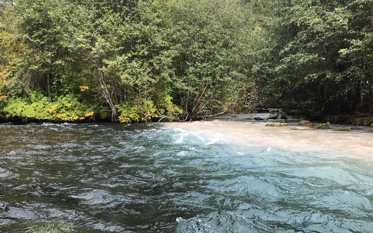 Confluence of the Metolius River and the Whitewater River