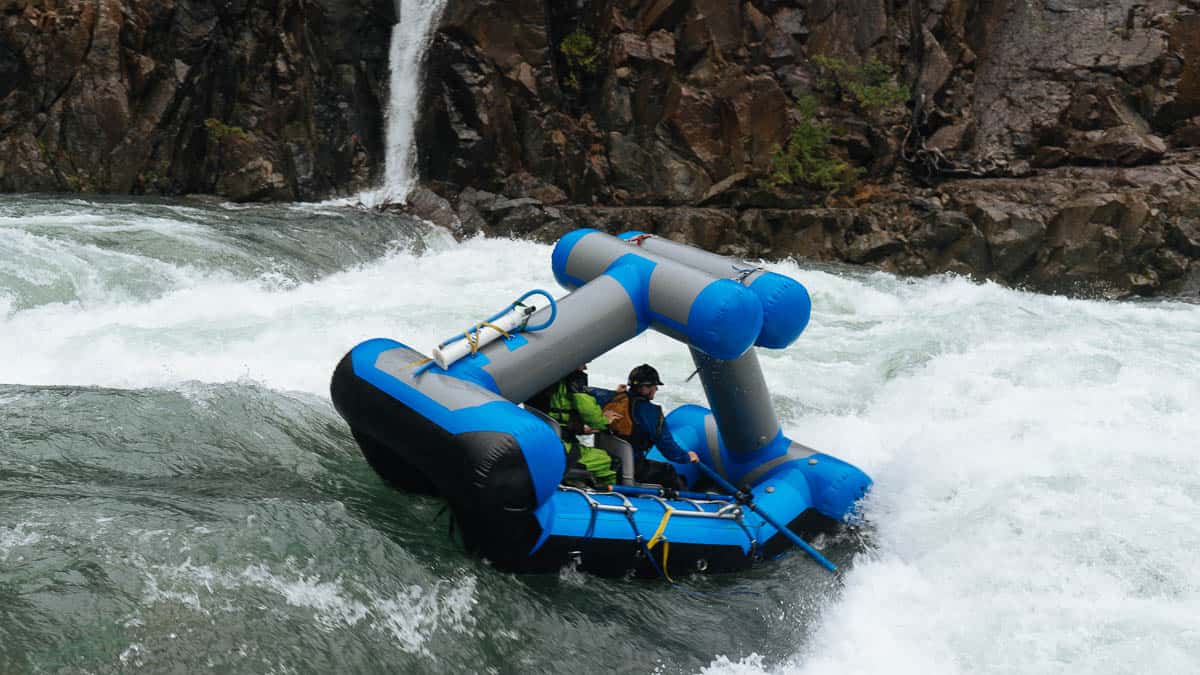 Scout Rapid on the North Fork of the Smith River at 14 feet