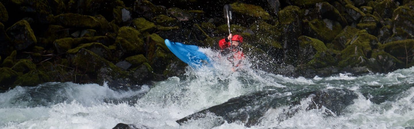 Perfect boof at Wall Rapid