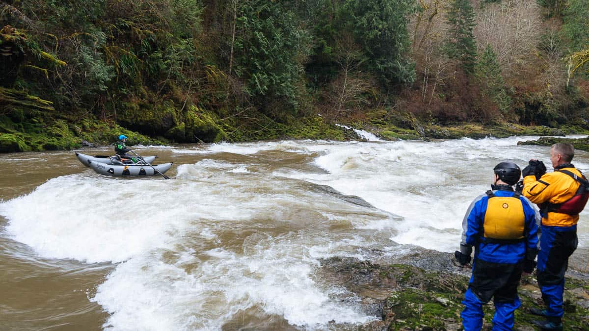 First Rapid on the Lower Tilton River