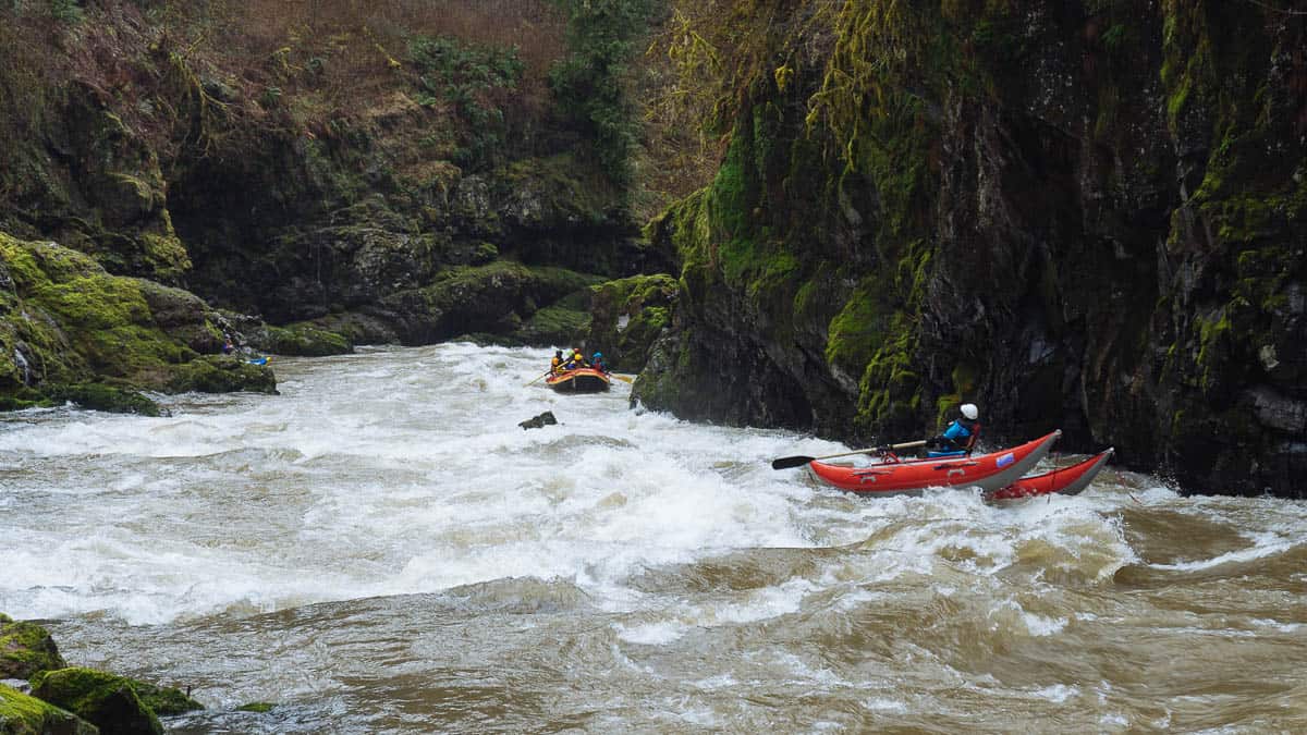 Leap of Faith Rapid on the Tilton Rapid at 2600 cfs