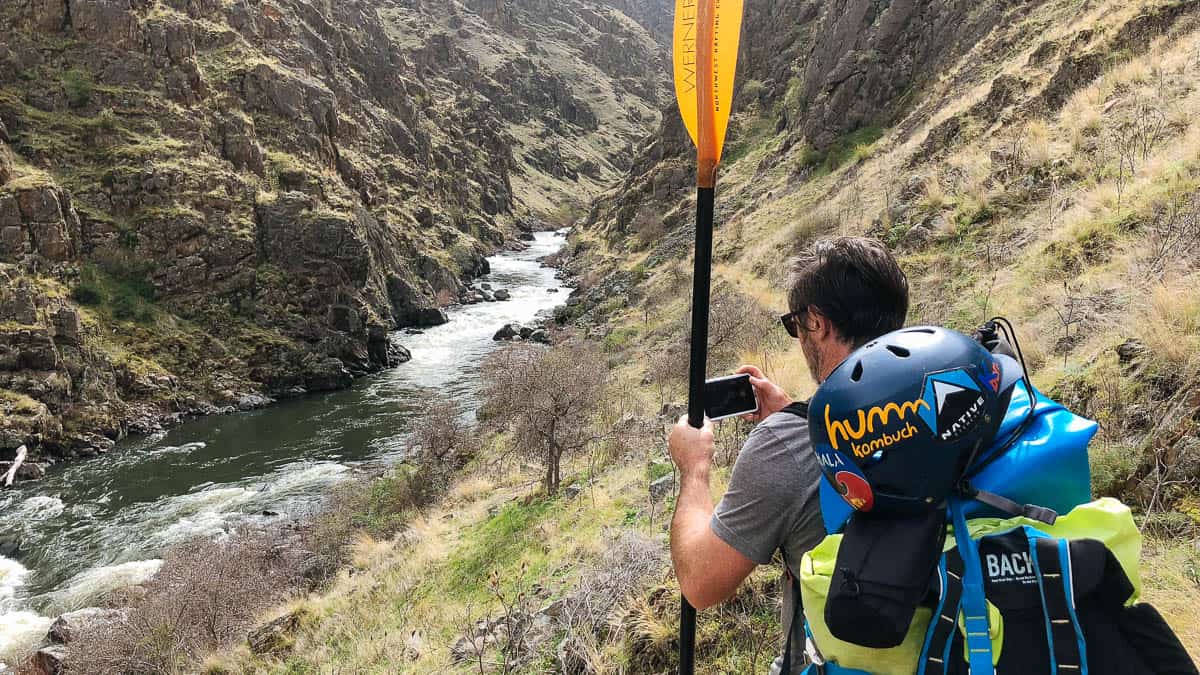 Hiking back up the Imnaha River Trail