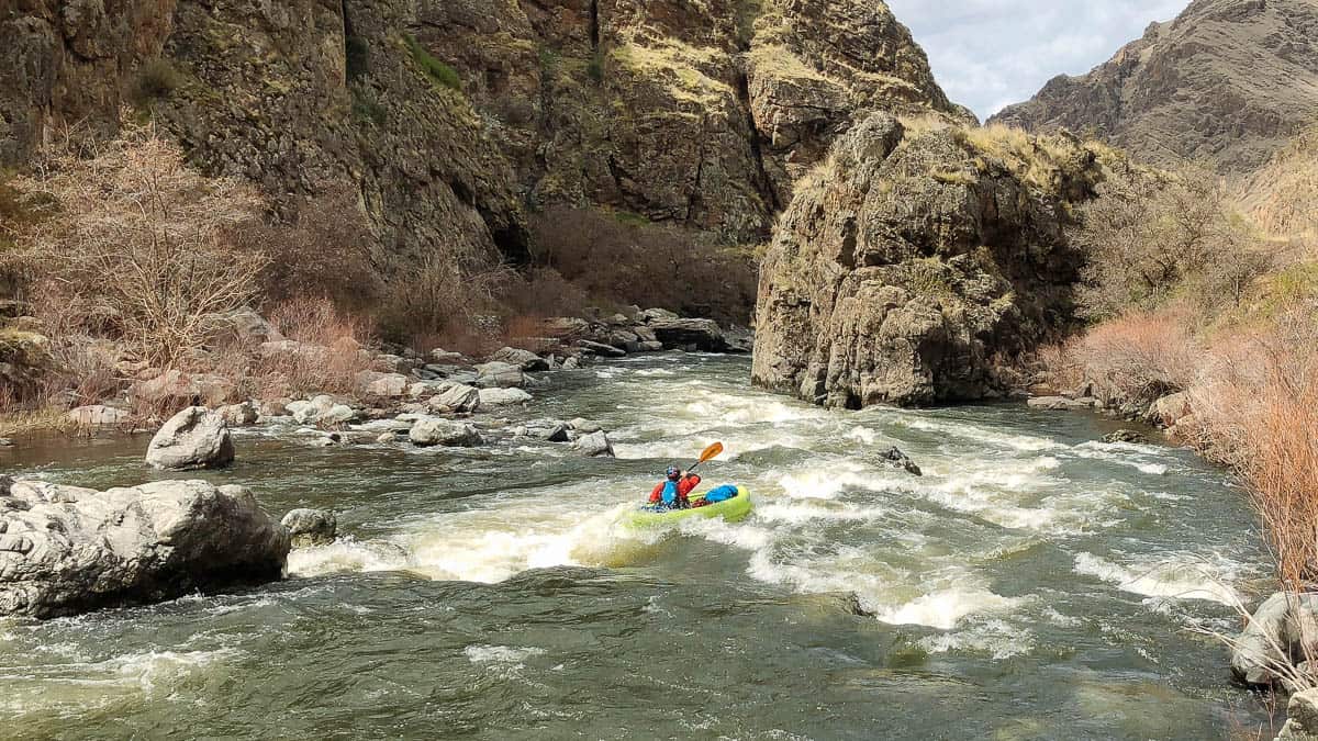 One of the final rapids on the Imnaha River before it's confluence with the Snake River