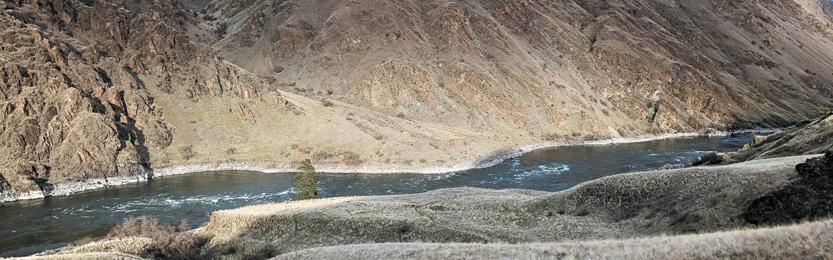 The Snake River below it’s confluence with the Imnaha River