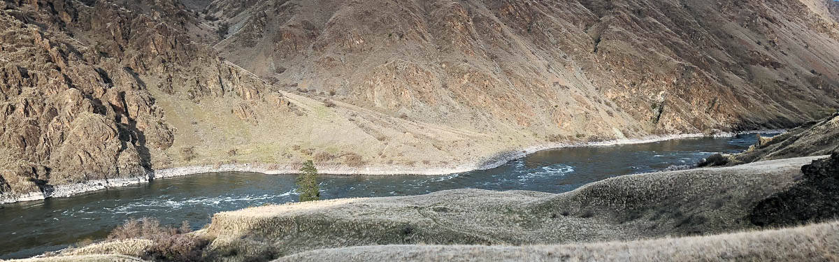 The Snake River below it’s confluence with the Imnaha River