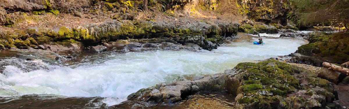 Triple Drop Rapid on the Farmlands Section of the White Salmon River