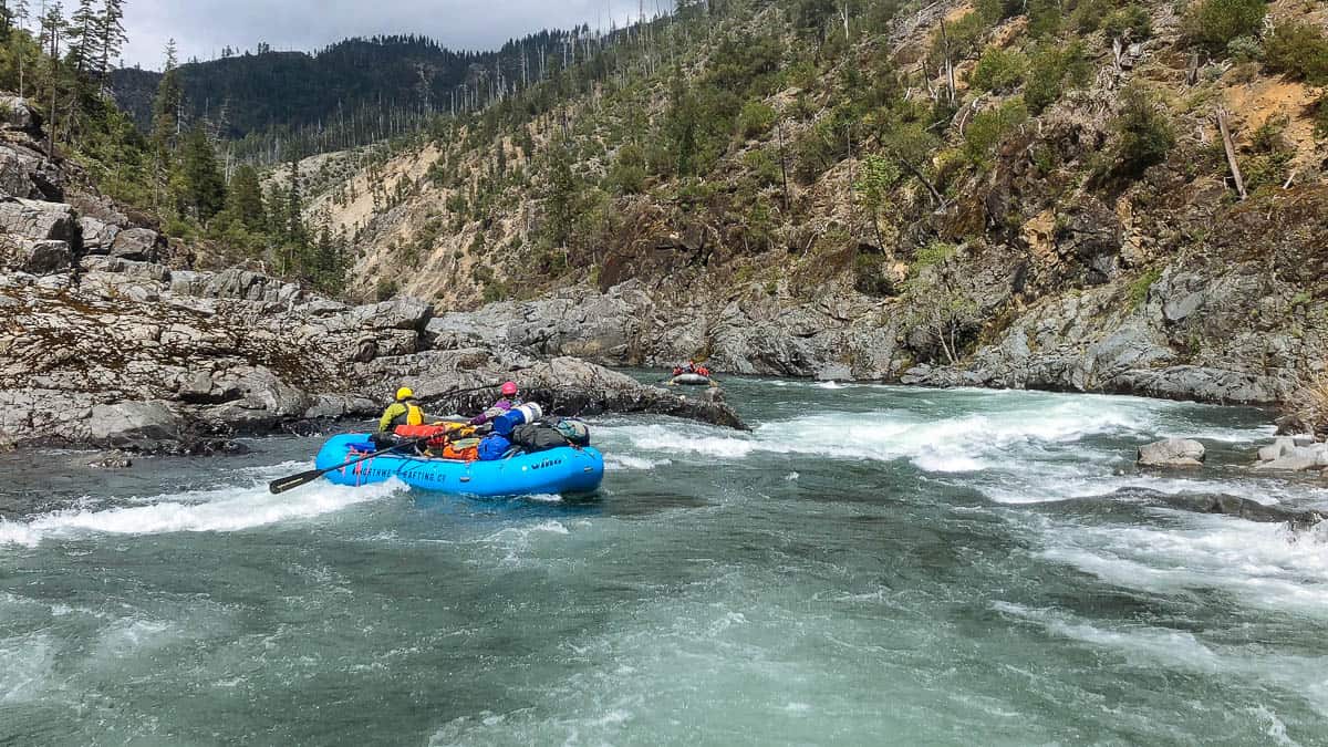 Heading into the bottom drop on York Creek Rapid