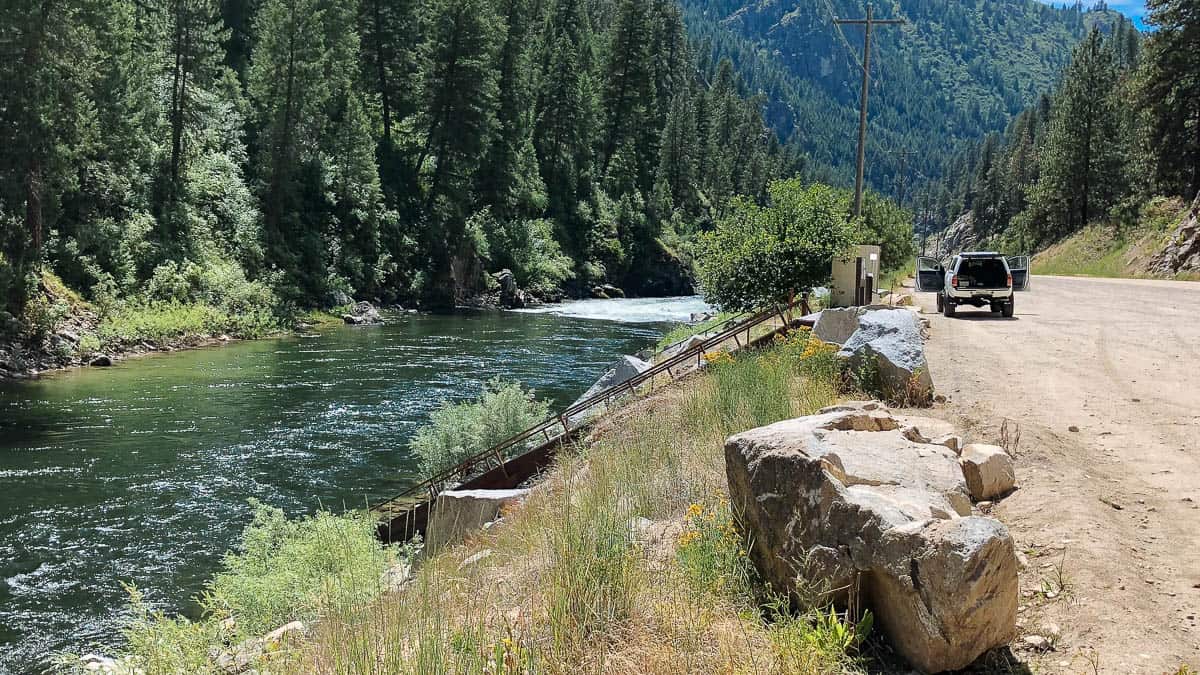 Deer Creek Boat Ramp on the South Fork of the Payette River