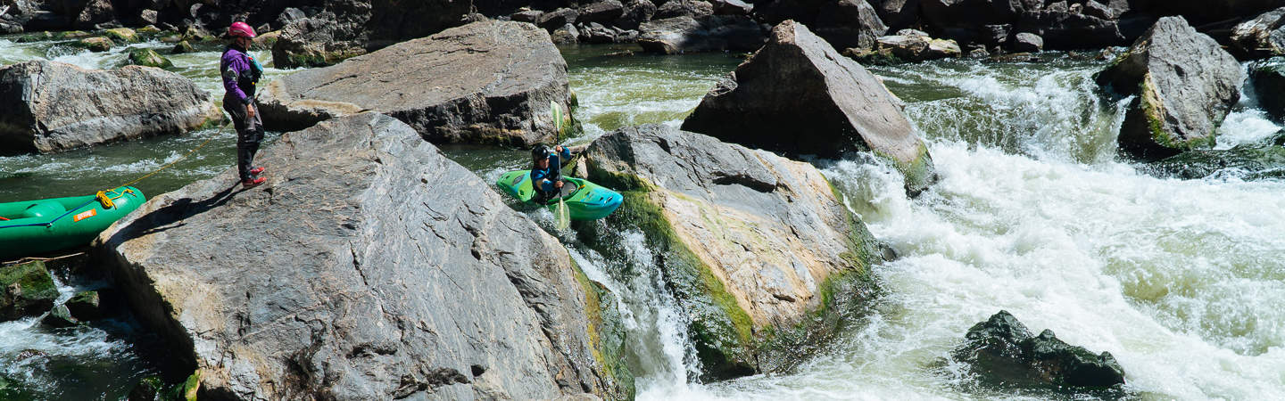 The kayak sneak line at Gore Rapid