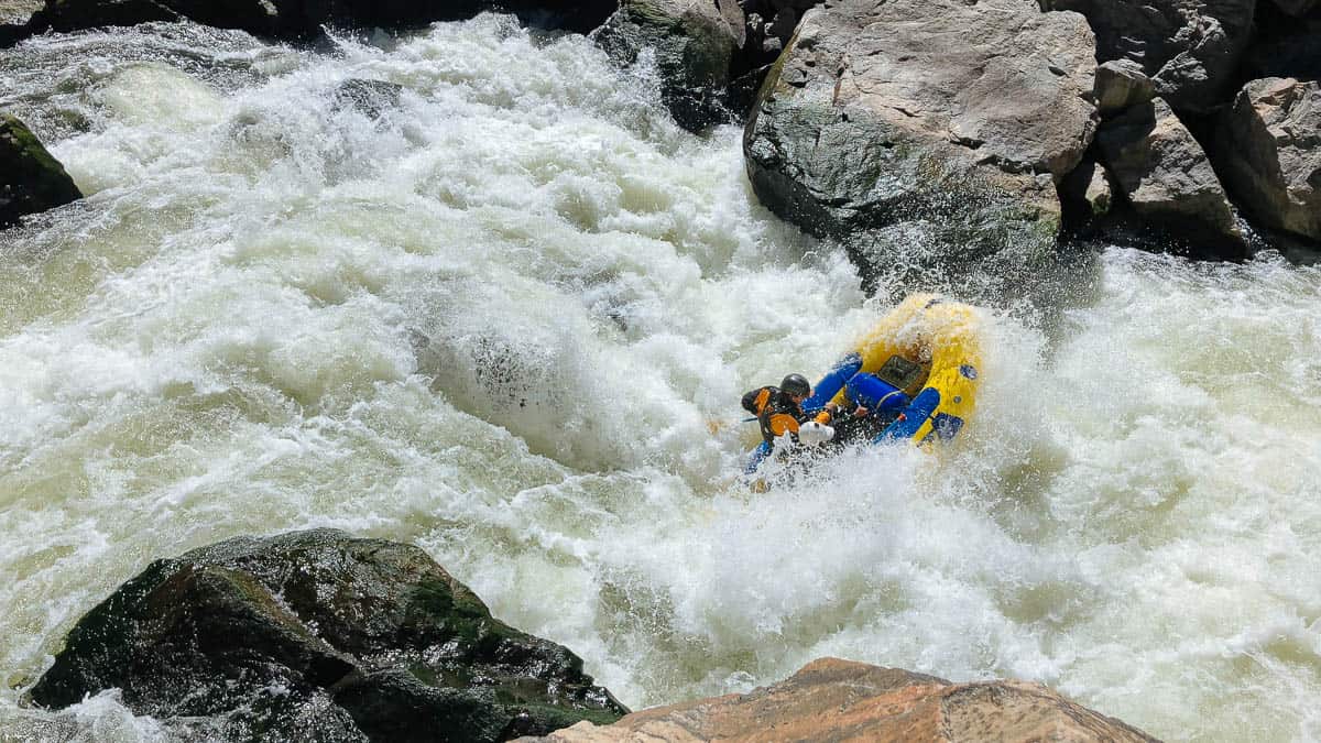 Rafting Tunnel Falls on Gore Canyon