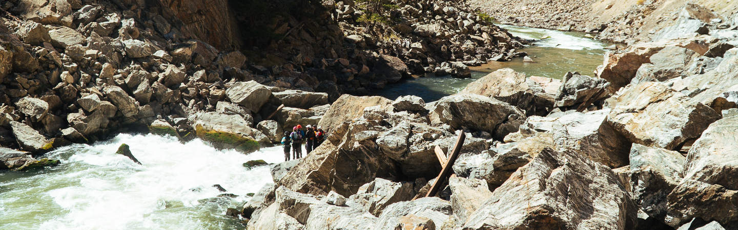 Scouting Tunnel Falls on Gore Canyon